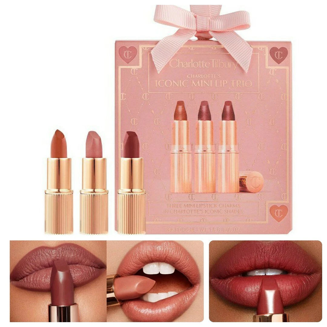 charlotte tilbury iconic mini lip trio kit
